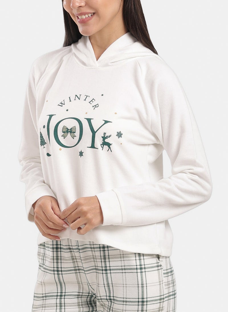 Carina Hooded Neck Pyjama Set - Image 4